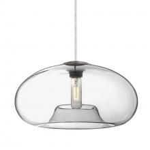 Besa Lighting 1JC-BANA15CL-SN - Besa Pendant Bana 15 Satin Nickel Clear 1x60W Medium Base