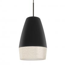 Besa Lighting 1JT-ABU12BK-BR - Abu 12 Cord Pendant, Black/Glitter, Bronze Finish, 1x60W Medium base