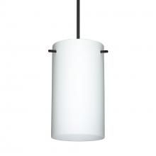 Besa Lighting 1XC-440407-BK-277 - Besa Stilo 7 Pendant Black Opal Matte 1x50W Halogen, 277V