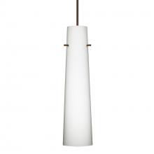 Besa Lighting 1XC-567407-BR-277 - Besa Camino Pendant Bronze Opal Matte 1x50W Halogen, 277V