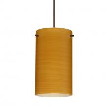 Besa Lighting RXP-4404OK-BR-277-DIM010 - Besa Stilo 7 Pendant Bronze Oak 1x50W Halogen, 277V, 0-10V Dimming