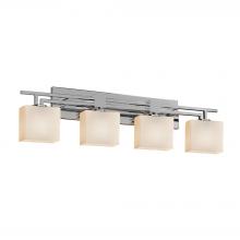  FSN-8704-55-OPAL-CROM-LED4-2800 - Aero 4-Light LED Bath Bar