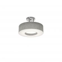 AFX Lighting, Inc. MCF1214MB-GYSF - Montclair 12&#39;&#39; Med Base Semi-Flush - SN w/ GY