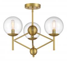 Minka-Lavery 2799-717 - 3 LIGHT SEMI FLUSH