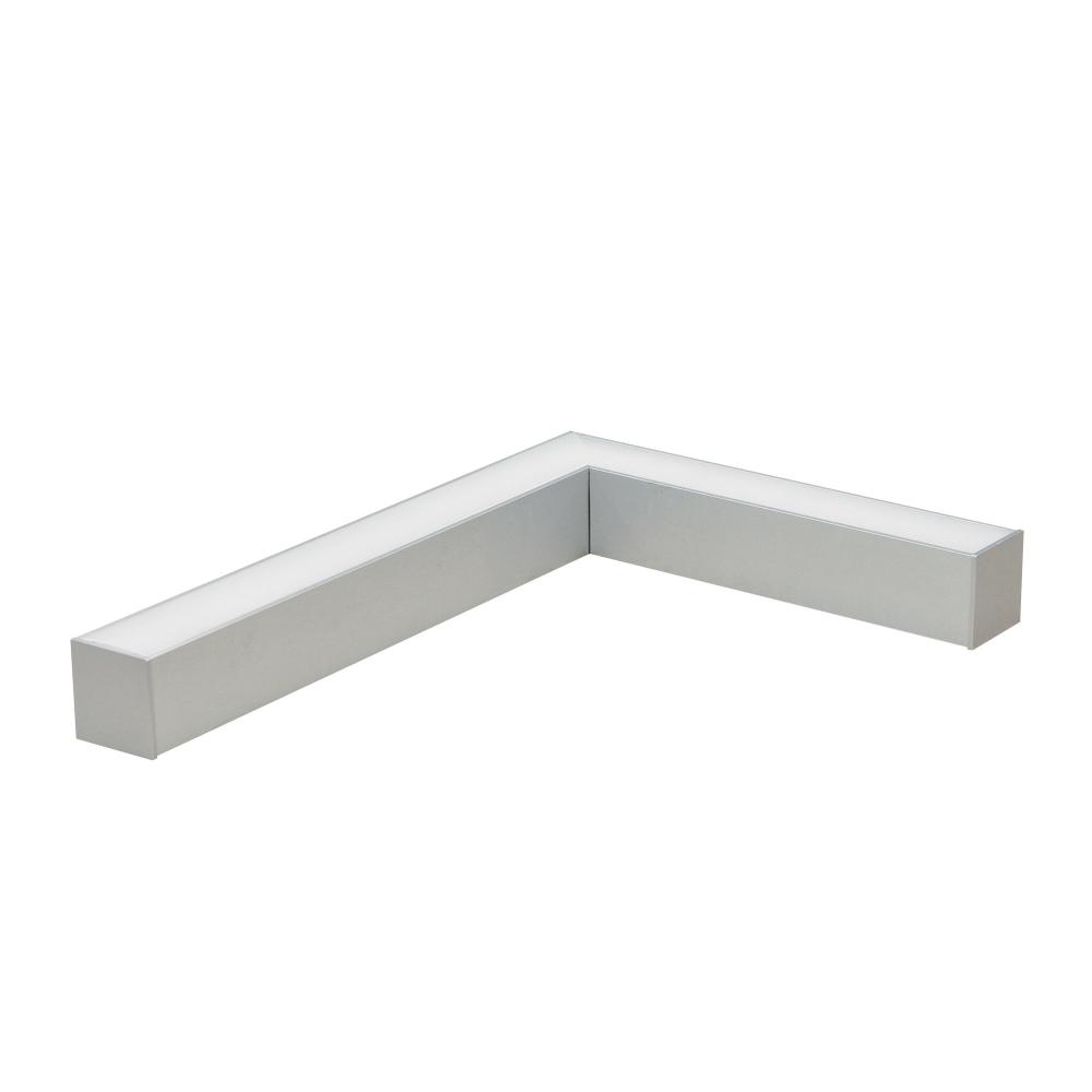 "L" Shaped L-Line LED Direct Linear w/ Dedicated CCT, 3000lm / 3000K, Aluminum Finish