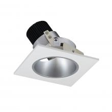 Nora NIO-4SDCDXHW - 4&#34; Iolite LED Square Adjustable Reflector with Round Aperture, 800lm / 14W, Comfort Dim, Haze