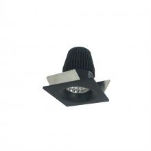 Nora NIOB-1SNBCDXBB - 1&#34; Iolite LED BWF Square Bullnose, 600lm, Comfort Dim, Black Reflector / Black Flange