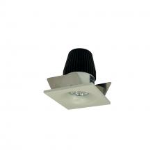 Nora NIOB-1SNB27XWW - 1&#34; Iolite LED BWF Square Bullnose, 600lm, 2700K, White Reflector / White Flange