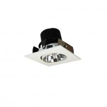 Nora NIOB-2SC40XCMPW/10 - 2" Iolite LED Square Adjustable Cone Reflector, 1000lm / 14W, 4000K, Specular Clear Reflector /