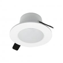 Nora NIOC-2RNDCMPW - 2&#34; Iolite Can-less Round Downlight Trim, Matte Powder White finish