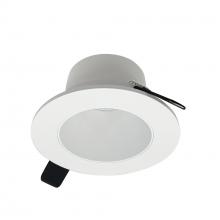 Nora NIOC-4RNDCMPW - 4&#34; Iolite Can-less Round Downlight Trim, Matte Powder White finish