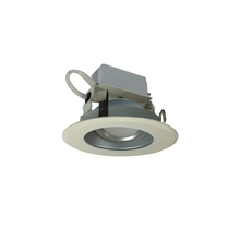 Nora NLCBC-46935XHZWLE4EM - 4&#34; Cobalt Adjustable LED Retrofit, 1000lm / 12W, 3500K, Haze Reflector / White Flange, 120V-277V