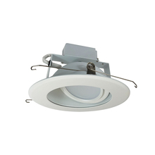 Nora NLCBC-66930XMPW - 6" Cobalt Adjustable LED Retrofit, 1200lm / 14W, 3000K, Matte Powder White Reflector / Matte