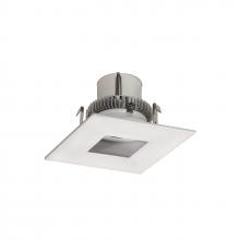 Nora NLCBC2-45535MPW/10 - 4&#34; Cobalt Click LED Retrofit, Square Pinhole, 1000lm / 12W, 3500K, Matte Powder White Flange