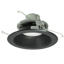 Nora NLCBC2-65240BB/ALE4 - 6&#34; Cobalt Click LED Retrofit, Baffle, 750lm / 10W, 4000K, Black Baffle / Black Flange, 120V-277V