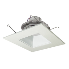 Nora NLCBC2-65627WW/10 - 6" Cobalt Click LED Retrofit, Square Reflector, 1000lm / 12W, 2700K, White Reflector / White