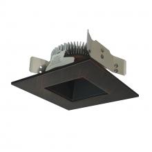 Nora NLCBS-4561230BZ - 4&#34; Cobalt Shallow High Lumen LED Trim, Square/Square Regress, 1250lm, 3000K, Bronze