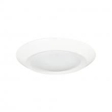 Nora NLOPAC-R6REGT2427W - 6&#34; Regressed AC Opal LED Surface Mount, 950lm / 13W, 2700K, White finish