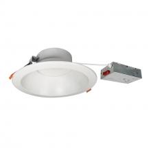 Nora NLTH-81TW-MPWLE4 - 8&#34; Theia LED Downlight with Selectable CCT, 120-277V 0-10V, Matte Powder White Finish