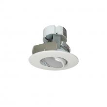 Nora NOX-43427WW - 4&#34; Onyx LED Adjustable Retrofit, 700lm / 10.5W, 2700K, White finish