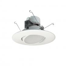 Nora NOX-563427WW - 5&#34;/6&#34; Onyx LED Adjustable Retrofit, 800lm / 12.5W, 2700K, White finish