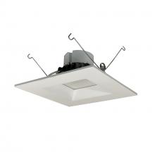 Nora NOX-63627WW/12 - 6&#34; Onyx Square LED Retrofit Reflector, 1200lm / 17.5W, 2700K, White finish