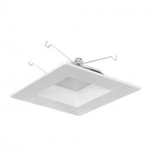 Nora NOXAC-63630WW/HL - 6&#34; AC Onyx Square LED Retrofit Reflector, 1100lm / 17W, 3000K, White Finish