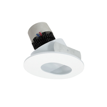 Nora NPR-4RSL35XMPW - 4" Pearl LED Round Adjustable Slot Aperture Retrofit, 1000lm / 12W, 3500K, Matte Powder White