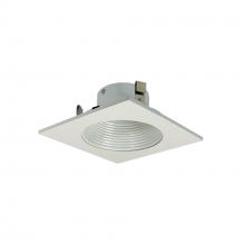 Nora NS-4910WW - 4&#34; WHTH BAFFLE, SQ WHITE TRIM