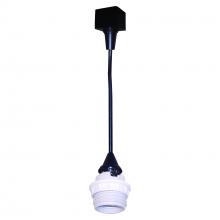 Nora NTH-161B - Track Mounted Line Voltage Pendant Cord, 8&#39;-6&#34; length, Medium Base, 100W Max, Black