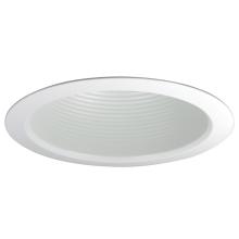 Nora NTM-526W - 5&#34; Air-Tight Baffled Lensless Shower Trim, White