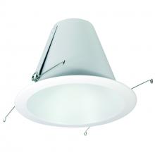 Nora NTM-710WAL - 6&#34; Air-Tight Galvanized Iron Cone Reflector, White