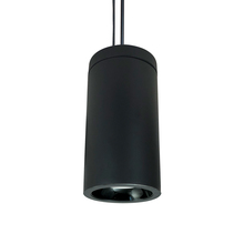  NYLD2-6P075135BBB - 6" Cobalt Pendant Mount Cylinder, Black, 750L, 3500K, Black Reflector, 120V Triac/ELV Dimming