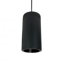  NYLI-6PL251BBB - 6" Cylinder, Black, Pendant Mount, 25W Med. Base, Ref., Black