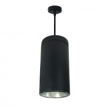 Nora NYLS2-6P15140SDBB6 - 6&#34; CYL PENDANT 1500L 40K REF, SPOT, DIFF/BLK FLANGE 120V BLK CYL 120-277V 0-10V