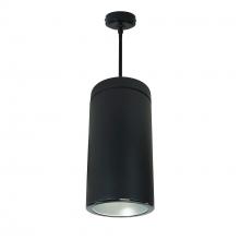 Nora NYLS2-6P15140FHBB3 - 6&#34; CYL PENDANT 1500L 40K REF. FLD. HAZE/BLK FLANGE 120V Triac/ELV BLK CYL