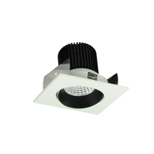 Nora NIO-2SCCDXBW - 2&#34; Iolite Square Cone Regress Adjustable Trim, 800lm, Comfort Dim, Black/White (For Iolite New