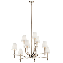 Kichler 44311PN - Kinsey 9 Light Chandelier Polished Nickel