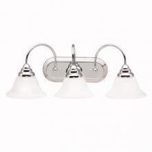 Kichler 5993CH - Telford 24.75&#34; 3 Light Vanity Light with Alabaster Swirl Glass in Chrome