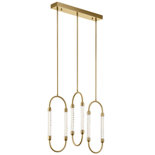 Kichler 84148 - Delsey™ 3 Light Linear Pendant Cluster Champagne Gold