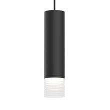 Sonneman 3058.25-FK25 - 3&#34; Medium LED Pendant w/ Etched Ribbon Glass Trim and 25? Narrow Flood Lens