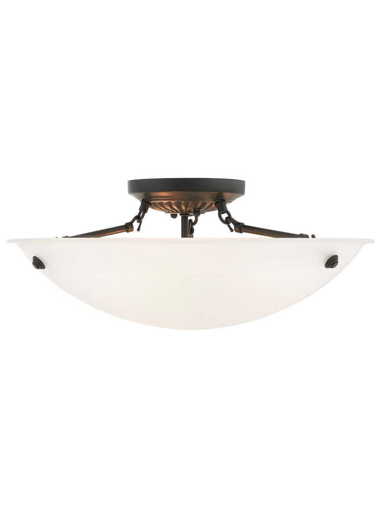 3 Light Bronze Ceiling Mount