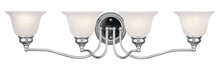 Livex Lighting 1354-05 - 4 Light Polished Chrome Bath Light