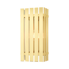 Livex Lighting 20753-12 - 1 Lt Satin Brass Outdoor Wall Lantern