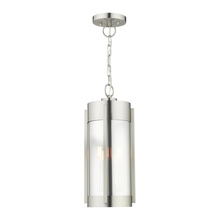  22385-91 - 2 Lt Brushed Nickel Outdoor Pendant Lantern