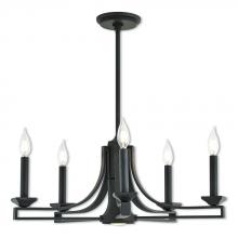  40055-07 - 6 Lt BZ Chandelier