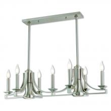 Livex Lighting 40057-91 - 9 Lt BN Linear Chandelier