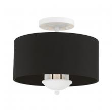 Livex Lighting 40111-03 - 3 Light White Semi-Flush Mount