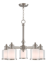 Livex Lighting 40204-91 - 5 Light BN Dinette Chandelier