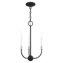 Livex Lighting 46063-04 - 3 Lt Black Chandelier